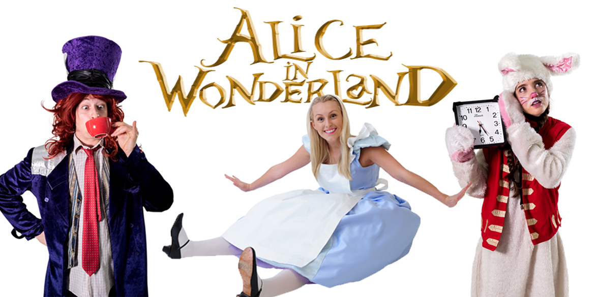Image of Alice in Wonderland birthday party entertainer at Alice in Wonderland party in Sydney from Superheroes Inc