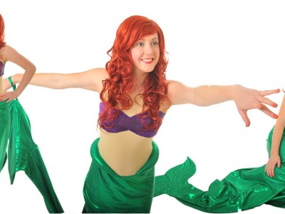 Picture of Ariel party entertainer at The Little Mermaid birthday party in Sydney