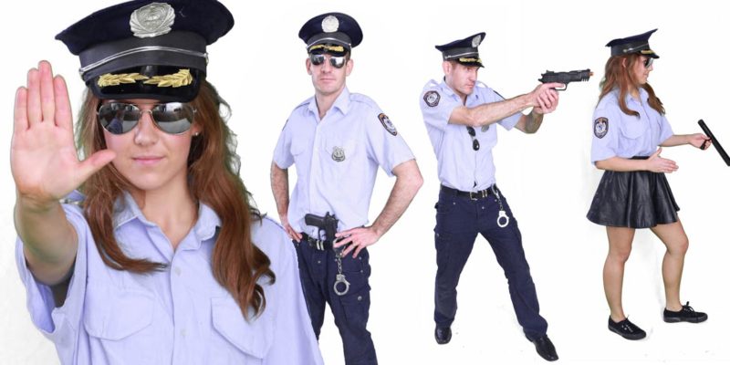 Image of police officer kids party entertainer in Sydney from Superheroes Inc