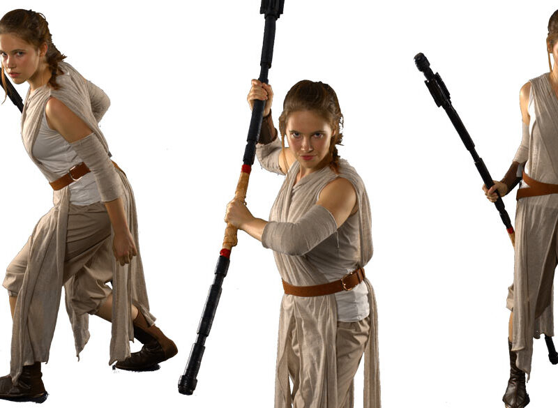 Image of Rey Star Wars kids party entertainer in Sydney from Superheroes Inc