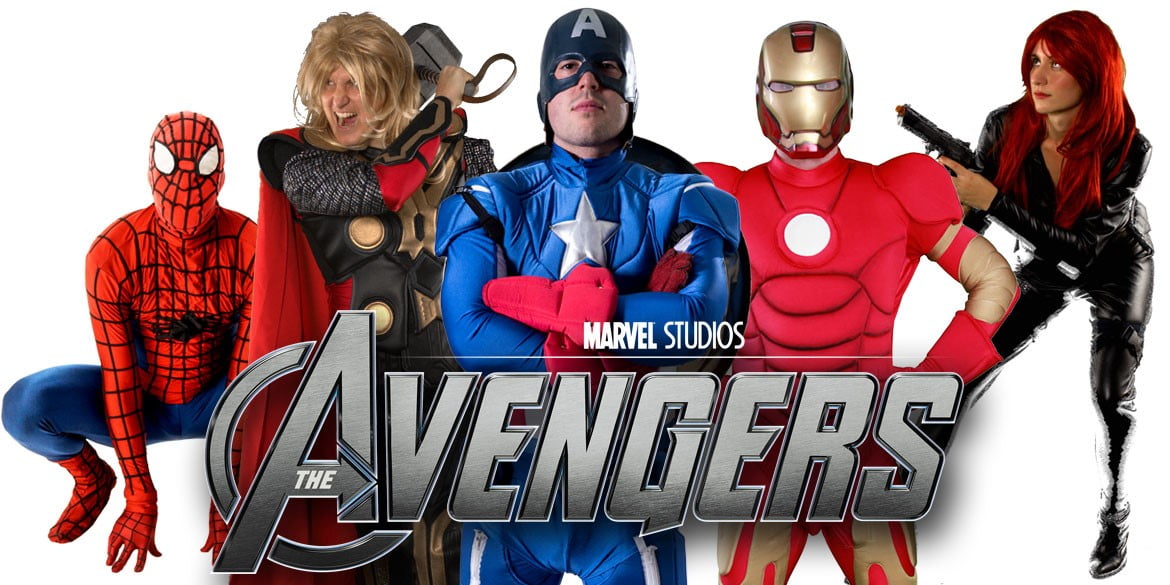 Image of Avengers kids party entertainers in Sydney from Superheroes Inc